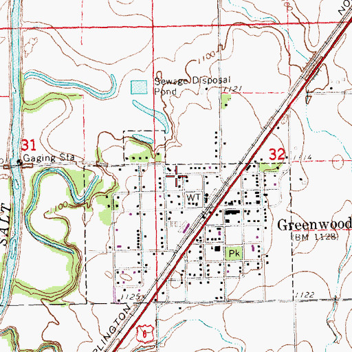 Topographic Map of Saint Joseph Catholic Church, NE
