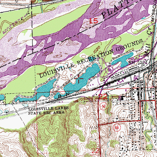 Topographic Map of A C Nelson Campground, NE