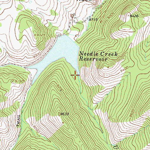 Topographic Map of Upper Left Hand Needle Creek, CO