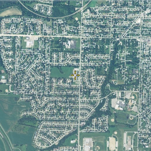 Aerial/Satellite Image of Pawnee Elementary School, NE
