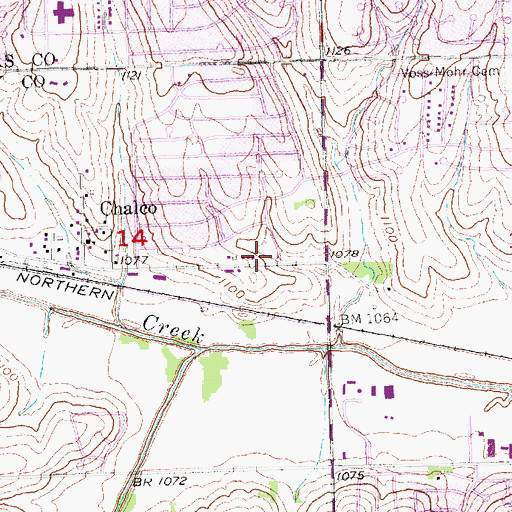 Topographic Map of Mackey Elevator Incorporated Elevator, NE