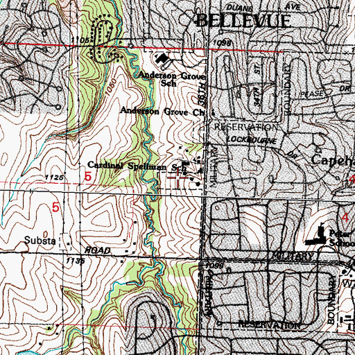 Topographic Map of Saint Matthew School, NE