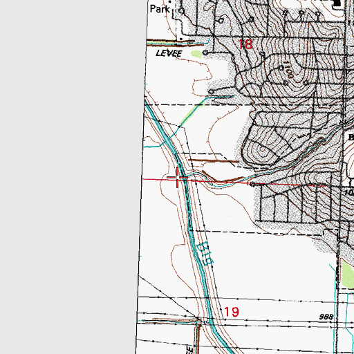 Topographic Map of Copper Creek, NE