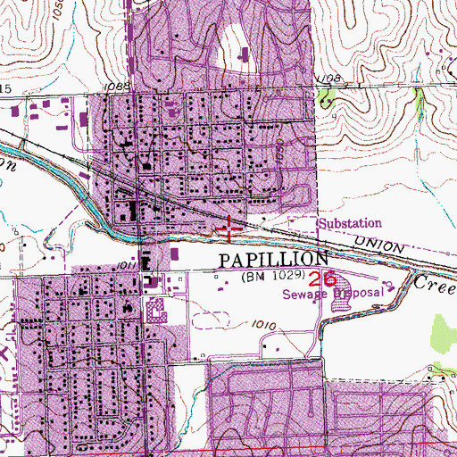 Topographic Map of Halleck Park Trail, NE