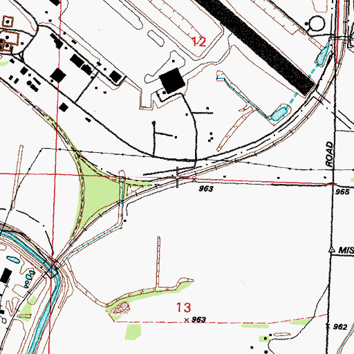 Topographic Map of Pappio, NE