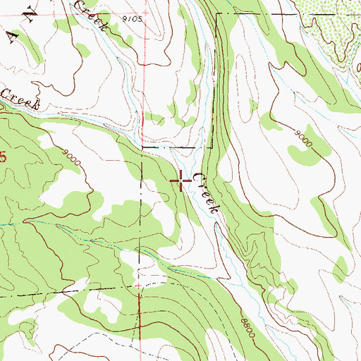 Topographic Map of Bear Creek, CO