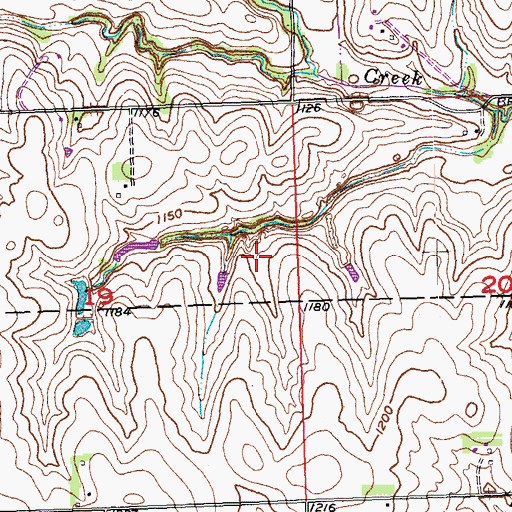 Topographic Map of Township of Melia, NE