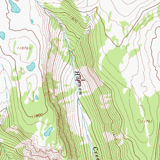Topographic Map of Shortys Cabin, CO