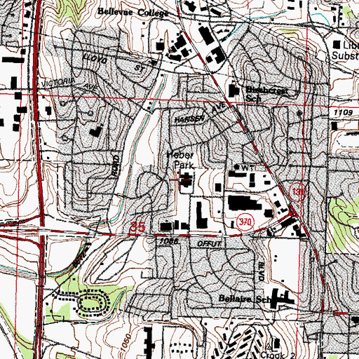 Topographic Map of Hillcrest Care and Rehabilitation Center, NE