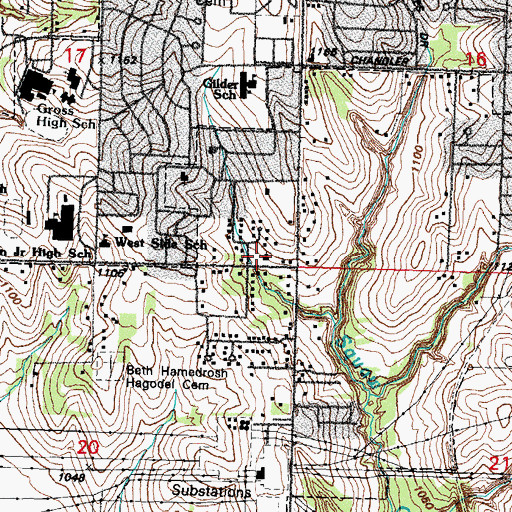 Topographic Map of Bethel Christian United Pentecostal Church, NE