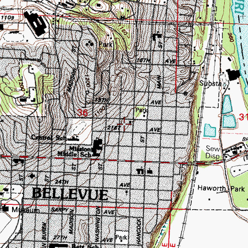 Topographic Map of Heartland Baptist Church, NE