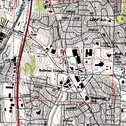 Topographic Map of Immanuel Lutheran Church, NE