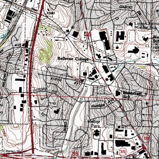 Topographic Map of Free Methodist Church, NE
