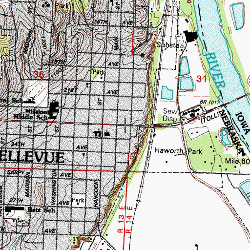 Topographic Map of Bible Truth Ministries Fellowship Church, NE