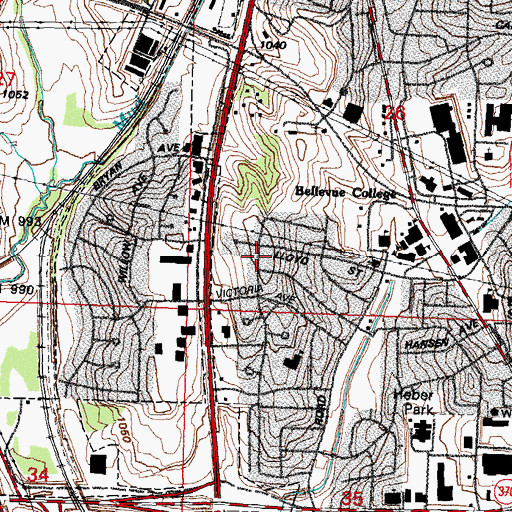 Topographic Map of Church of the Holy Spirit, NE