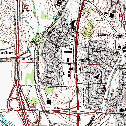 Topographic Map of Mount Carmel Baptist Church, NE
