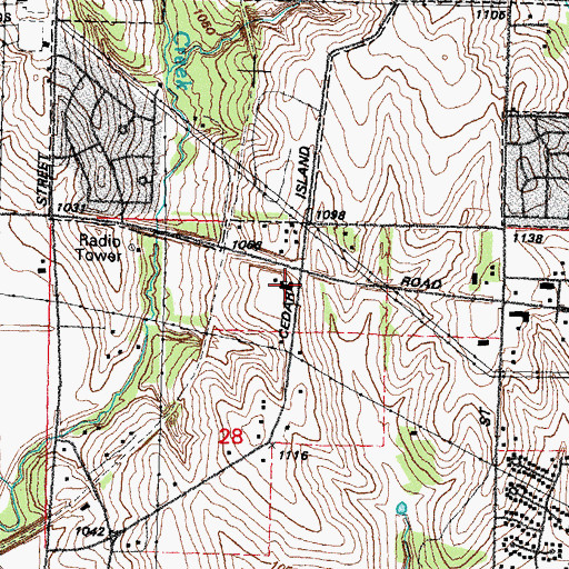 Topographic Map of Cornerstone Christian School, NE