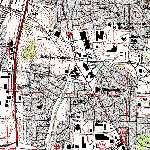 Topographic Map of Durham Administration Center, NE