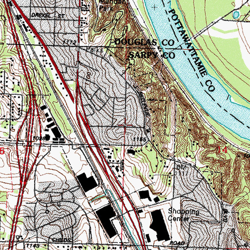 Topographic Map of Sorenson Park, NE