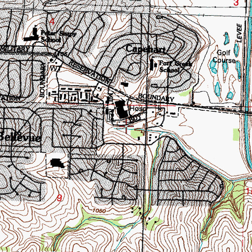 Topographic Map of Leawood Oaks II Park, NE