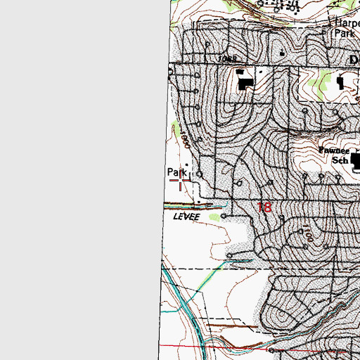 Topographic Map of Sun Valley Park, NE