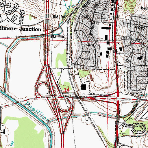 Topographic Map of Twin Ridge Park, NE