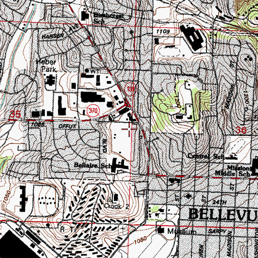 Topographic Map of Baldwin Field, NE