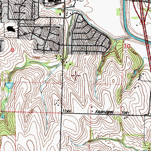 Topographic Map of Tregaron Golf Course, NE