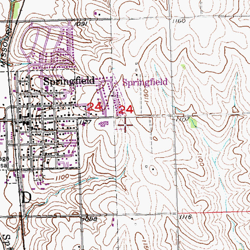 Topographic Map of Saint Joseph Church, NE