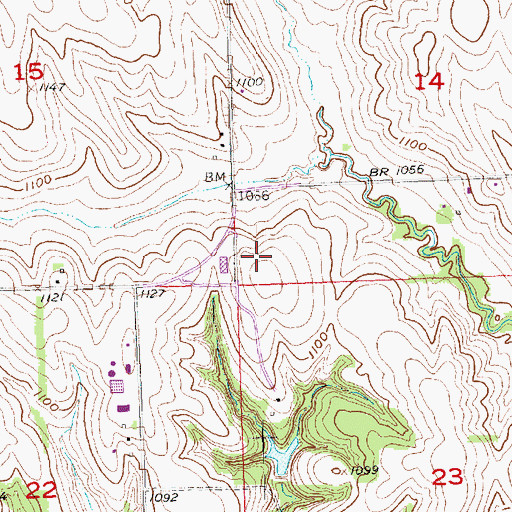 Topographic Map of Sarpy County Sheriff's Office, NE