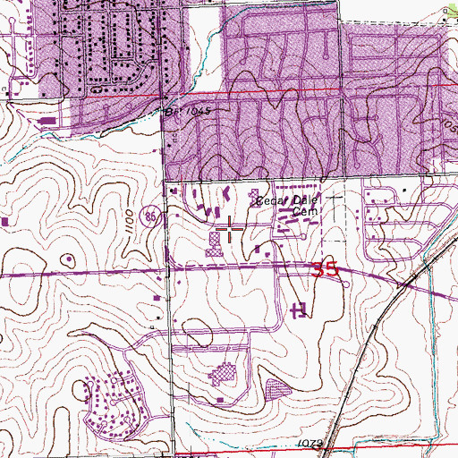 Topographic Map of Center of Dermatology, NE