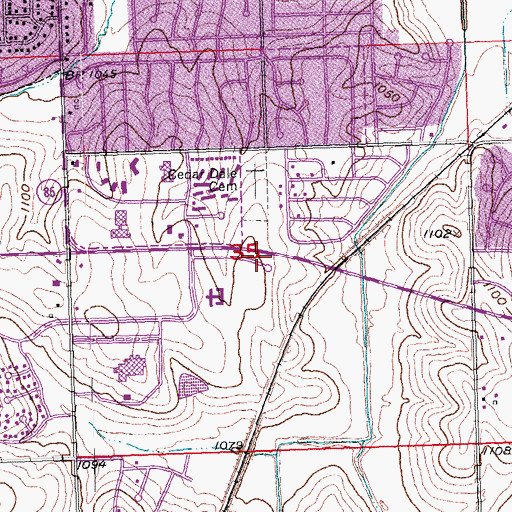 Topographic Map of Excel Physical Therapy Center, NE