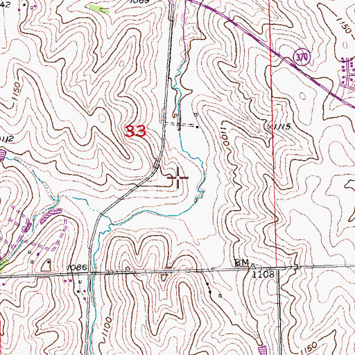 Topographic Map of Walnut Creek Recreation Area, NE