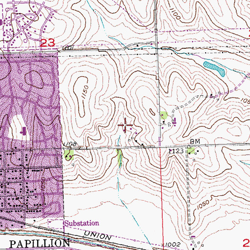 Topographic Map of Saint Marthas Episcopal Church, NE