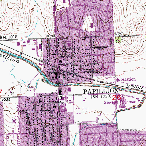 Topographic Map of Rolling Hills Church, NE