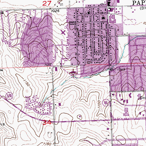 Topographic Map of Trumble Park Elementary School, NE