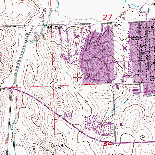 Topographic Map of Overland Hills Park, NE