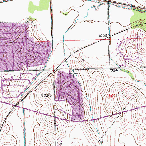 Topographic Map of Monarch Park, NE