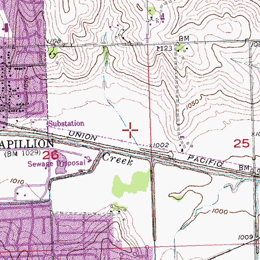 Topographic Map of Lawrence Peterson Park, NE