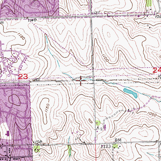 Topographic Map of Hickory Hills Park, NE