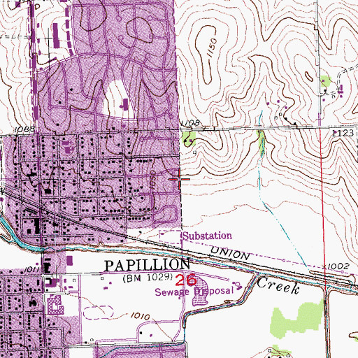 Topographic Map of Garden Park, NE
