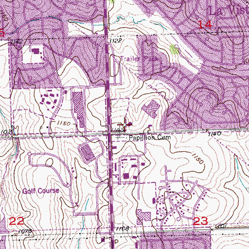 Topographic Map of Alegent Health Center, NE