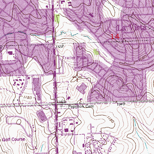 Topographic Map of Faith Presbyterian Church, NE