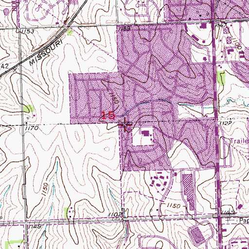 Topographic Map of Church of Christ, NE