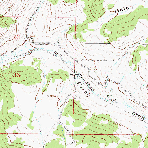 Topographic Map of Milk Creek, CO