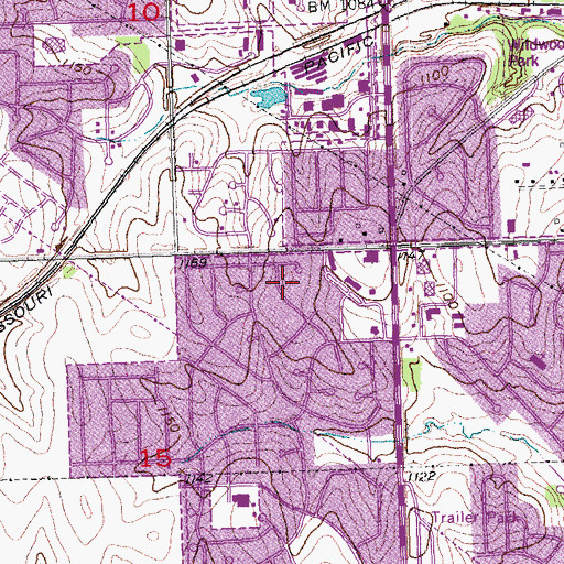 Topographic Map of Camenzind Park, NE