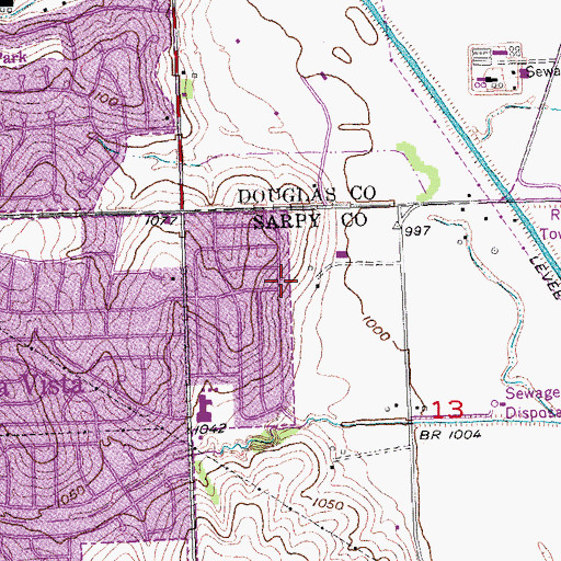 Topographic Map of Eberle-Walden Park, NE