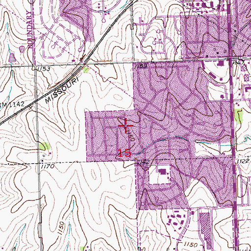 Topographic Map of Jaycee Park, NE