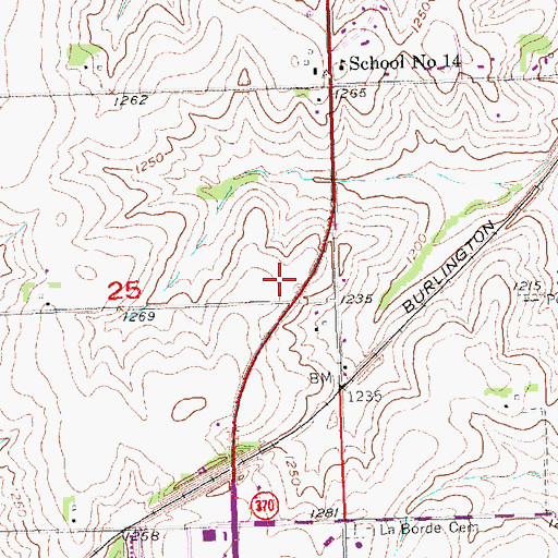 Topographic Map of Leo Royal Memorial Park, NE
