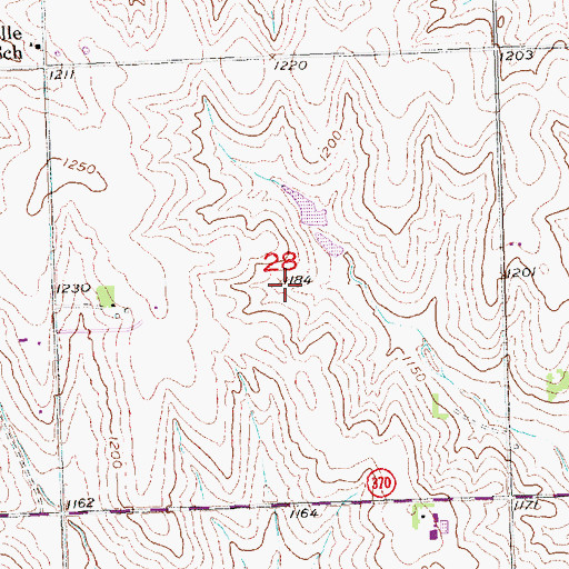 Topographic Map of Tiburon Golf Club, NE